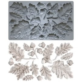 Oak Leaves & Acorns 6"x10" - IOD Decor Mould™ - Iron Orchid Designs