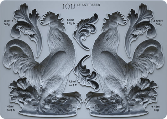 Chanticleer 5x7 IOD Mould™ - Iron Orchid Designs