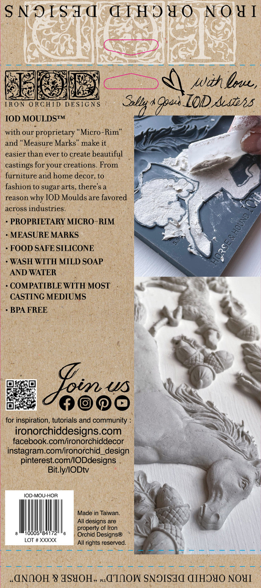 Horse & Hound 6"x10" - IOD Decor Mould™ - Iron Orchid Designs