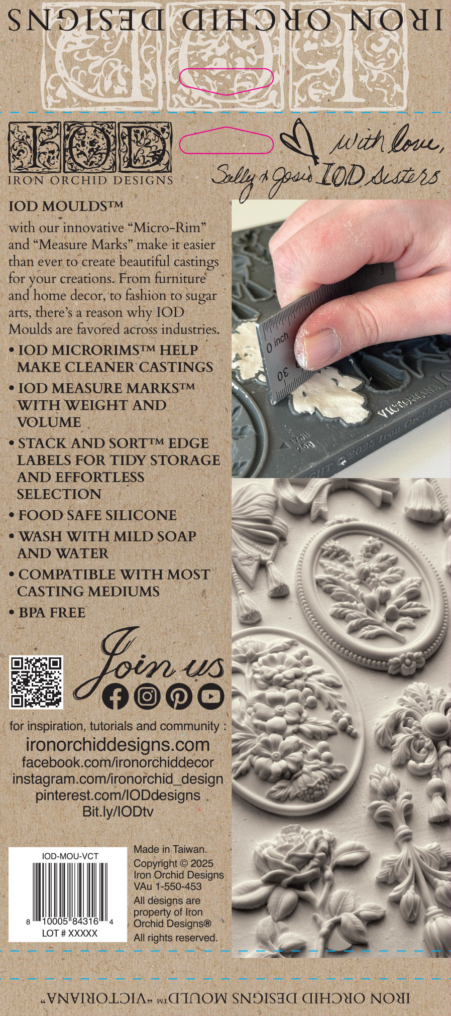 Victoriana 6x10 IOD Mould™ - Iron Orchid Designs