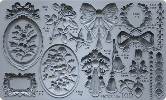 Victoriana 6x10 IOD Mould™ - Iron Orchid Designs