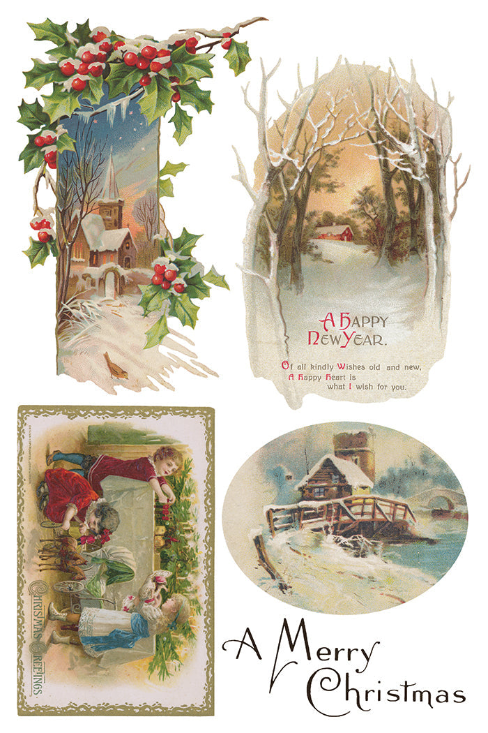 Christmas Joy IOD Transfer 8x12 Pad™-Iron Orchid Designs