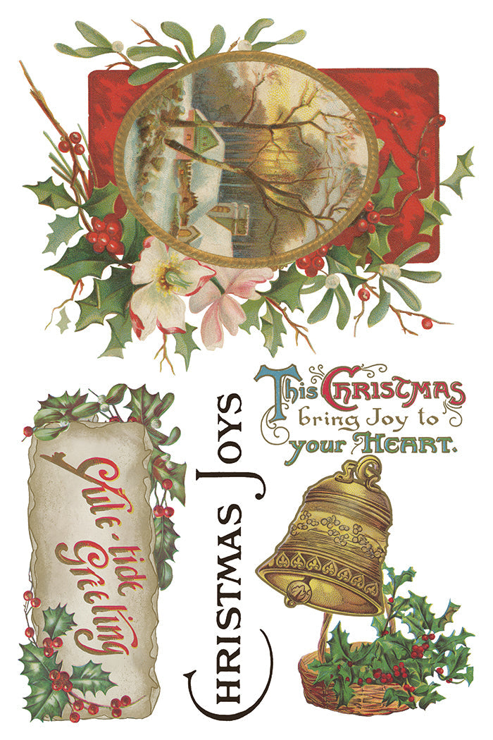 Christmas Joy IOD Transfer 8x12 Pad™-Iron Orchid Designs