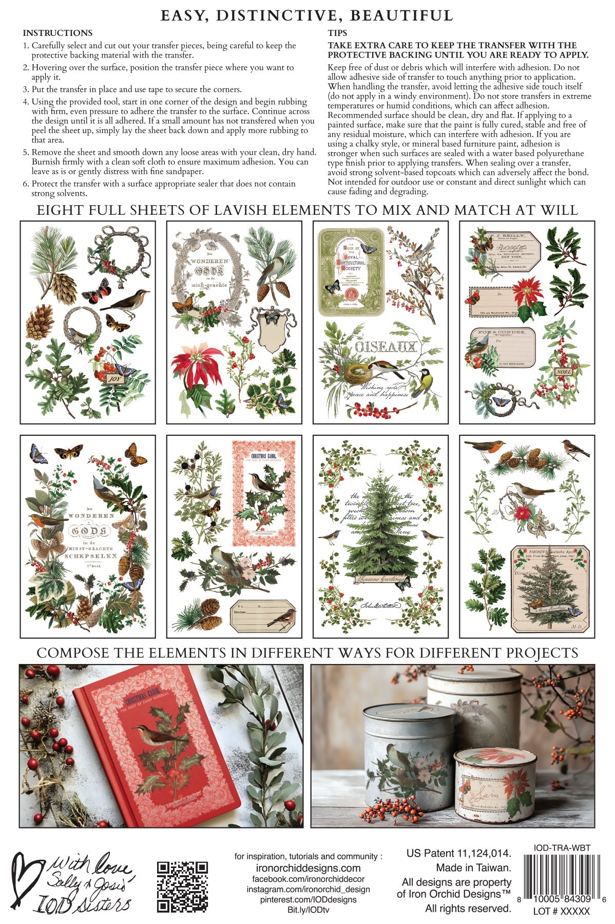 Winter Botanist IOD Transfer 8x12 Pad™-Iron Orchid Designs