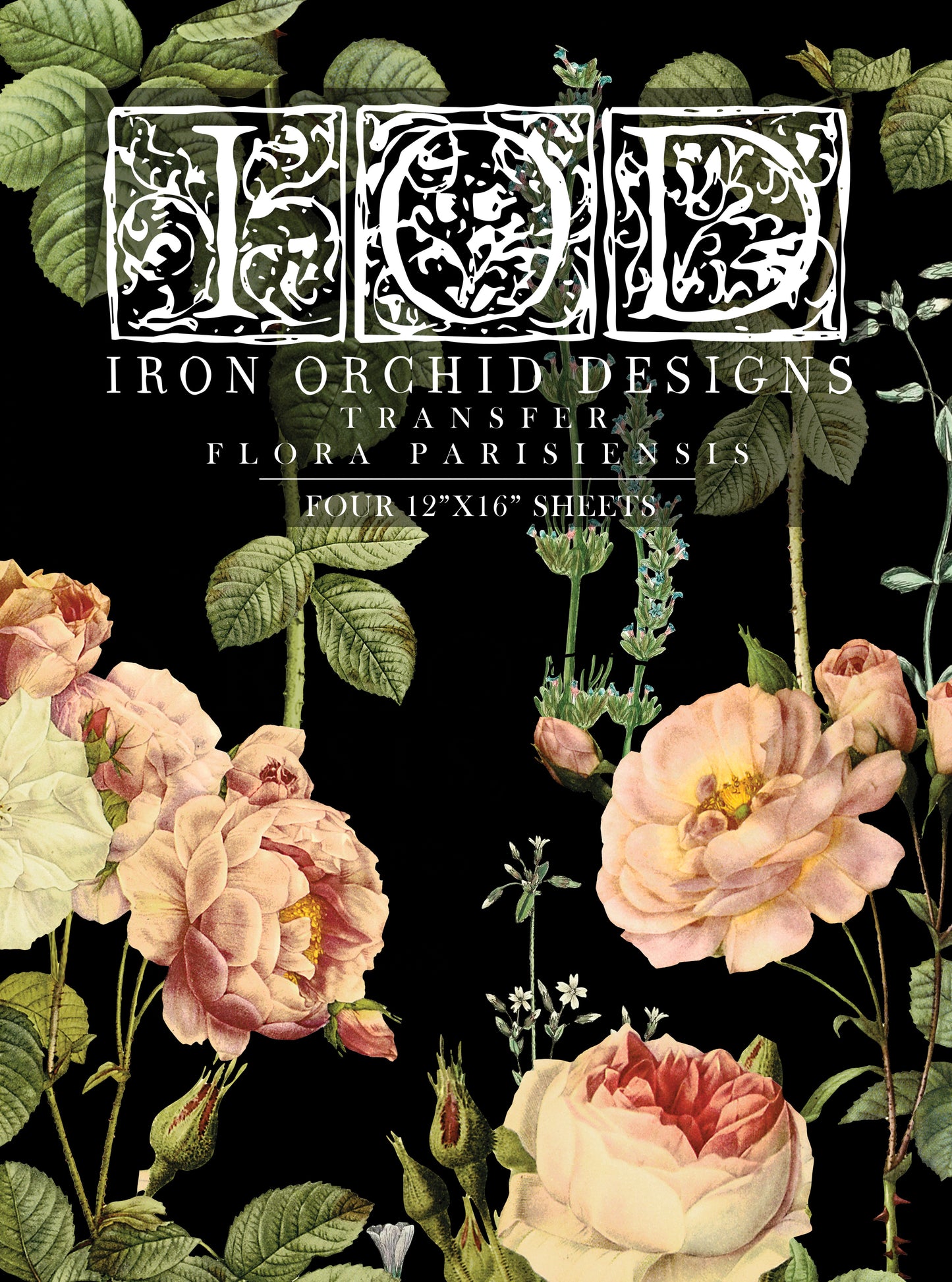 Flora Parisiensis 24x33 Decor Transfer™ -Iron Orchid Designs