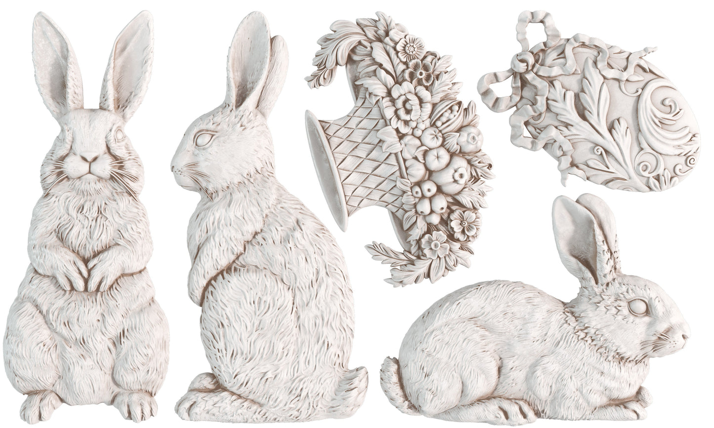 Les Lapins 6x10 IOD Mould™ - Iron Orchid Designs