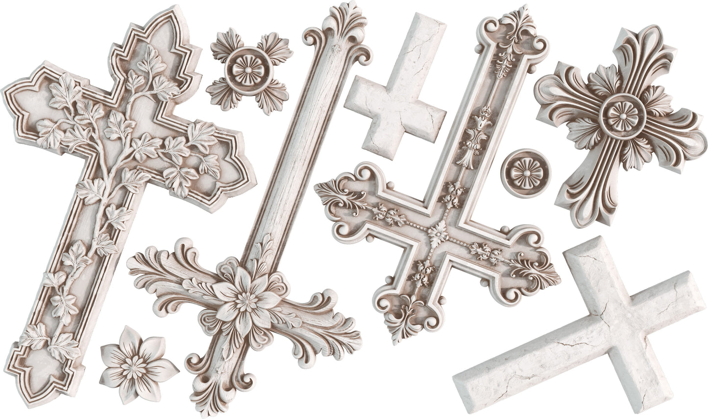Les Croix 6x10 IOD Mould™ - Iron Orchid Designs