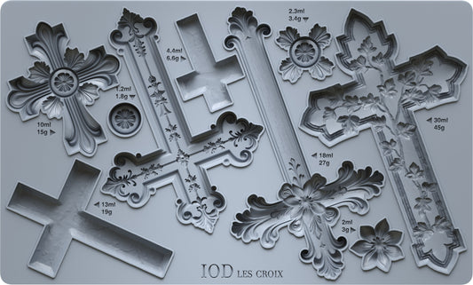Les Croix 6x10 IOD Mould™ - Iron Orchid Designs