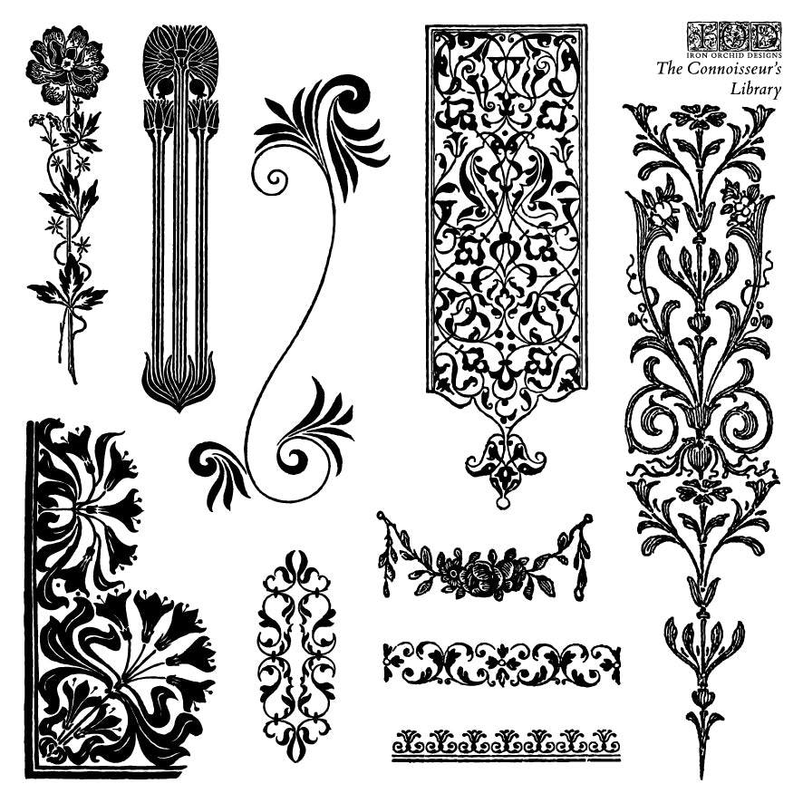 The Connoisseur's Library Stamp Set