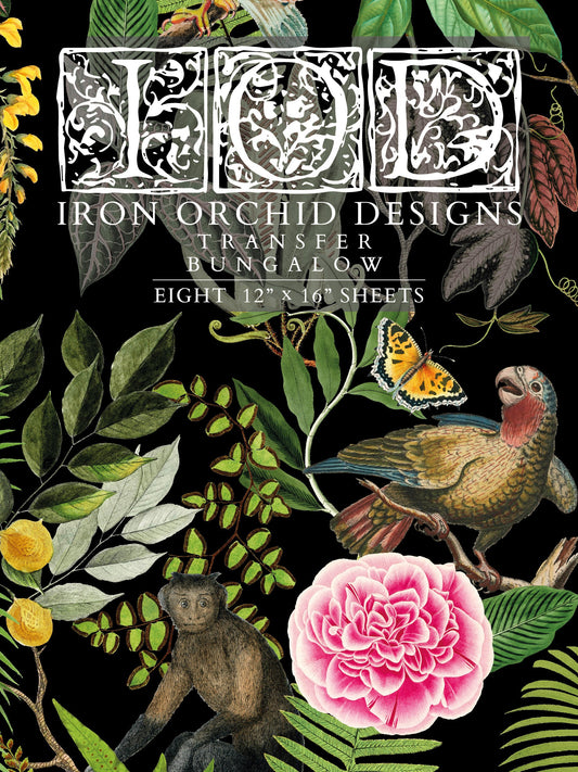 Bungalow IOD Transfer 12x16 Pad™ -Iron Orchid Designs