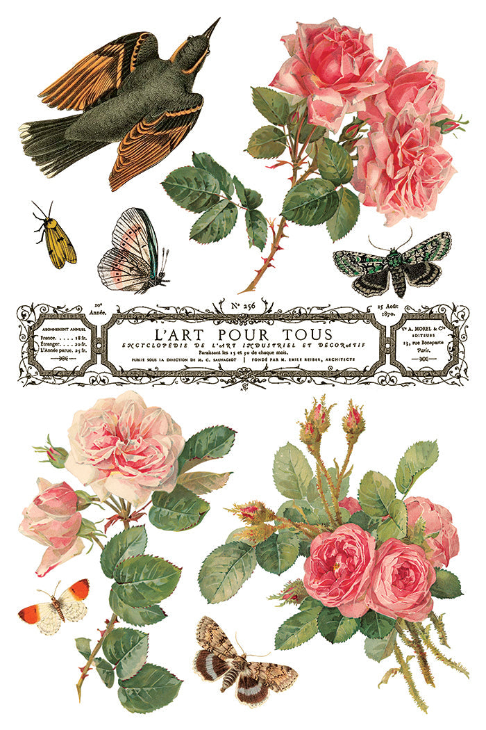 By Any Other Name IOD Transfer 8x12 Pad™-Iron Orchid Designs