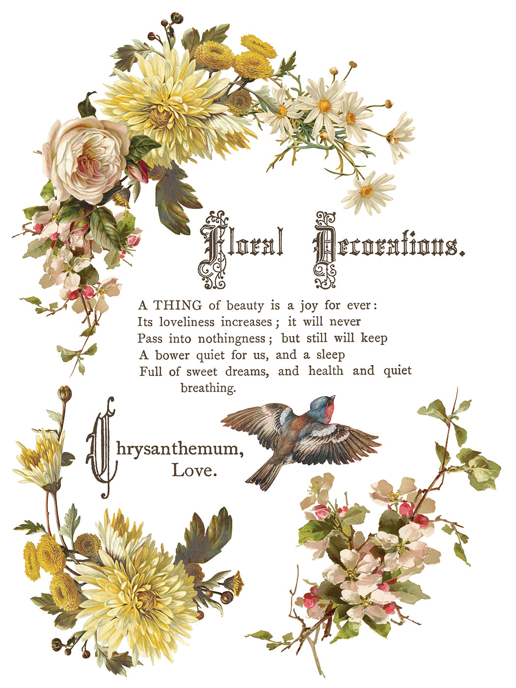 Flowers by the Poets Transfer