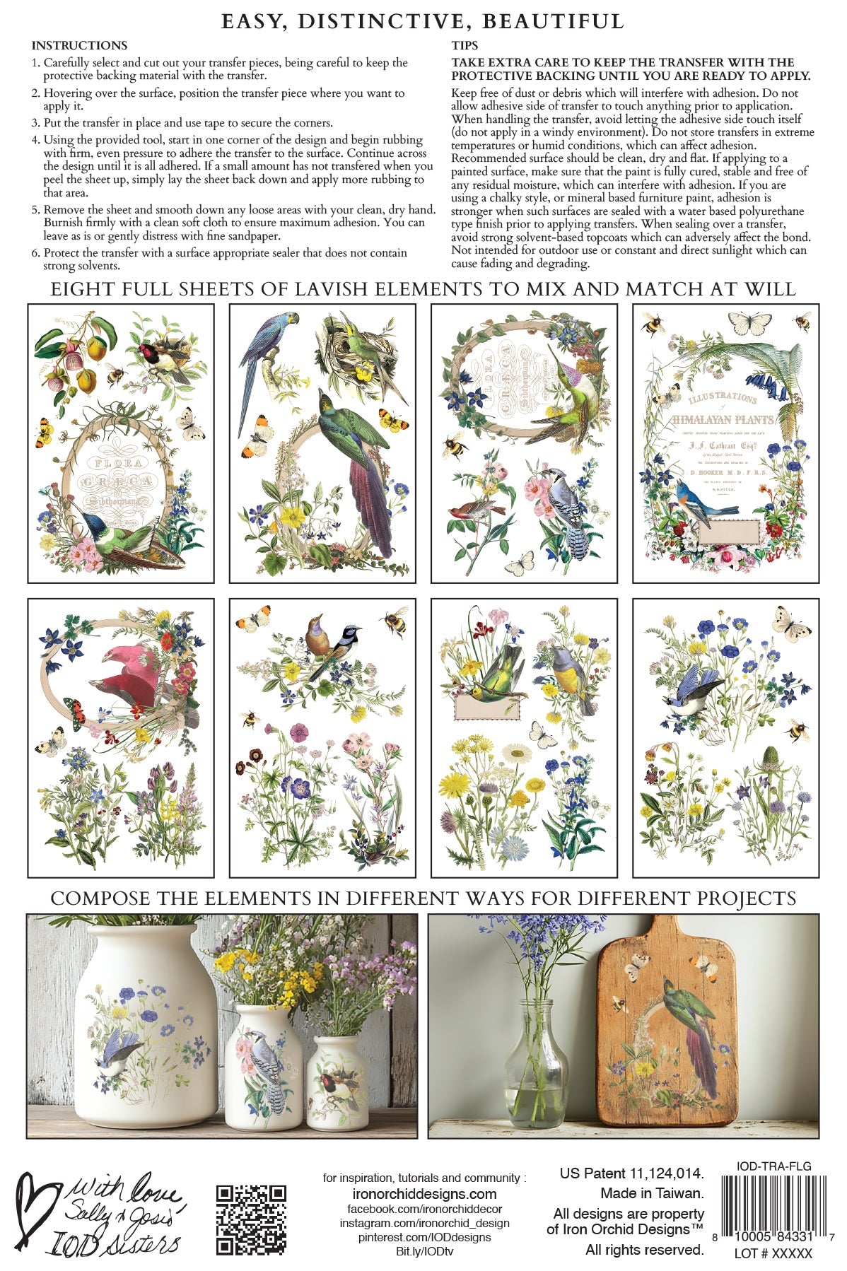Flora Greca IOD Transfer 8x12 Pad™-Iron Orchid Designs