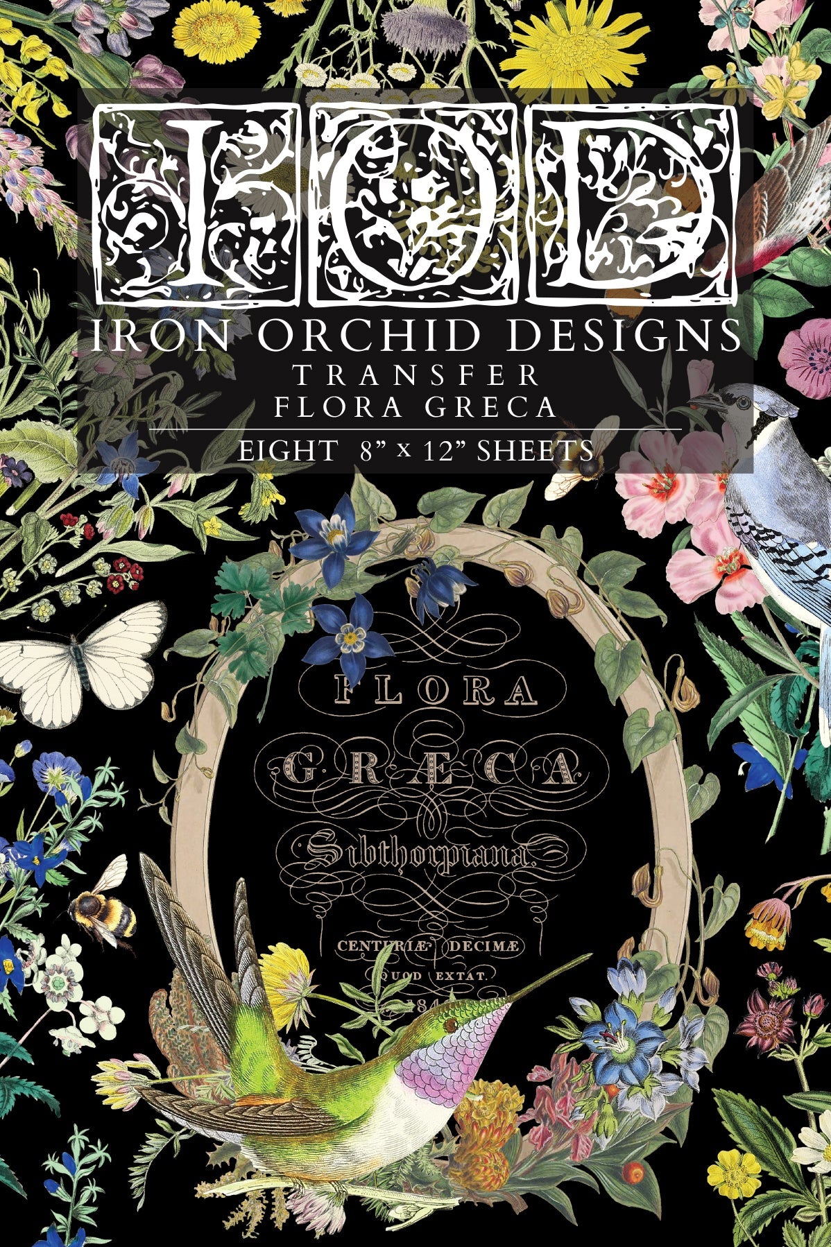 Flora Greca IOD Transfer 8x12 Pad™-Iron Orchid Designs
