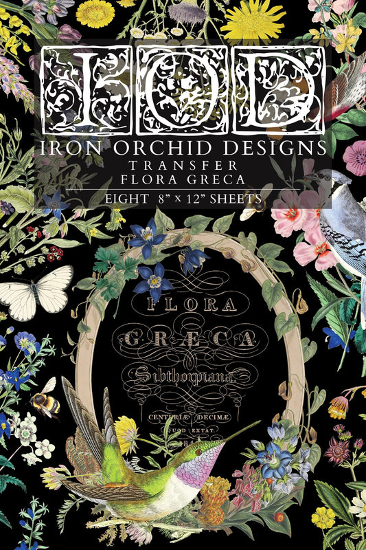 Flora Greca IOD Transfer 8x12 Pad™-Iron Orchid Designs