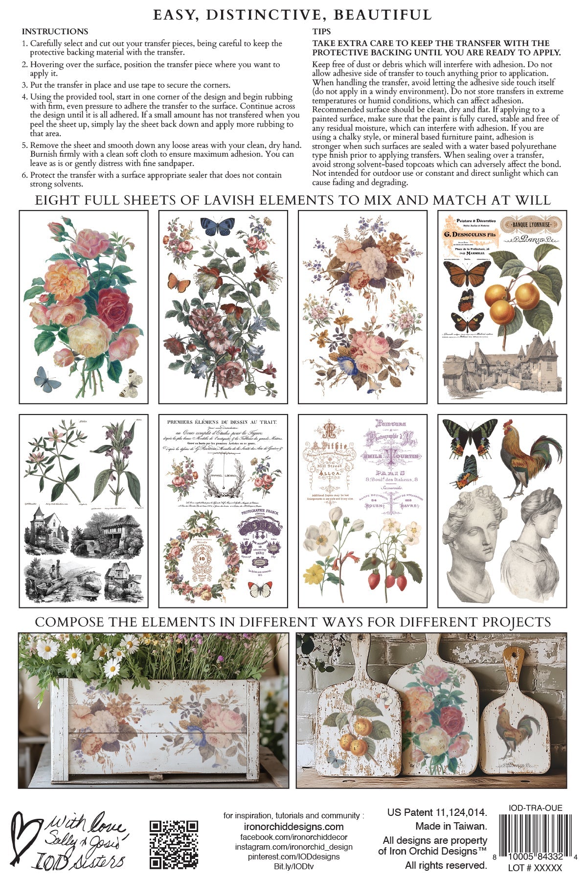 Saint Ouen IOD Transfer 8x12 Pad™-Iron Orchid Designs