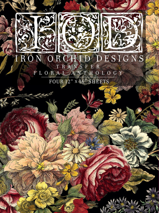 Floral Anthology IOD Transfer 12x16 Pad™-Iron Orchid Designs