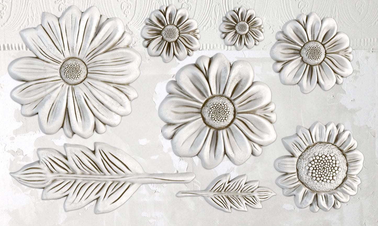 He Loves me Not  6x10 IOD Mould™ - Iron Orchid Designs