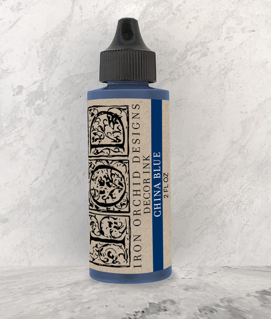 China Blue 2 oz Decor Ink - IOD - Iron Orchid Designs