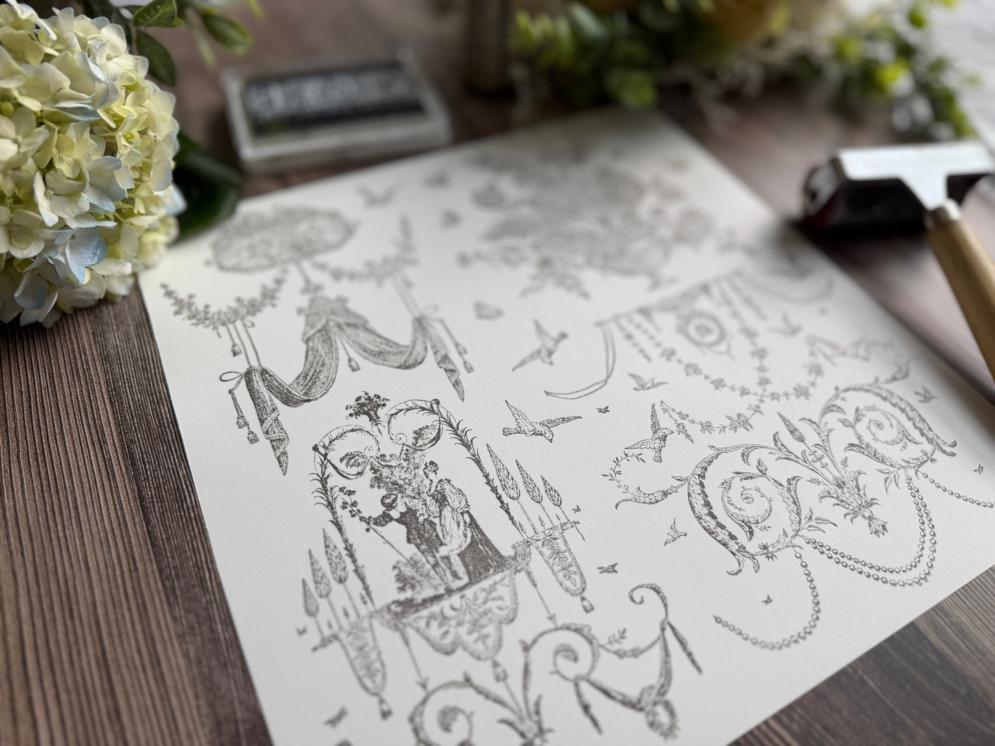Palais des Fleurs 12x12 IOD Stamp™
