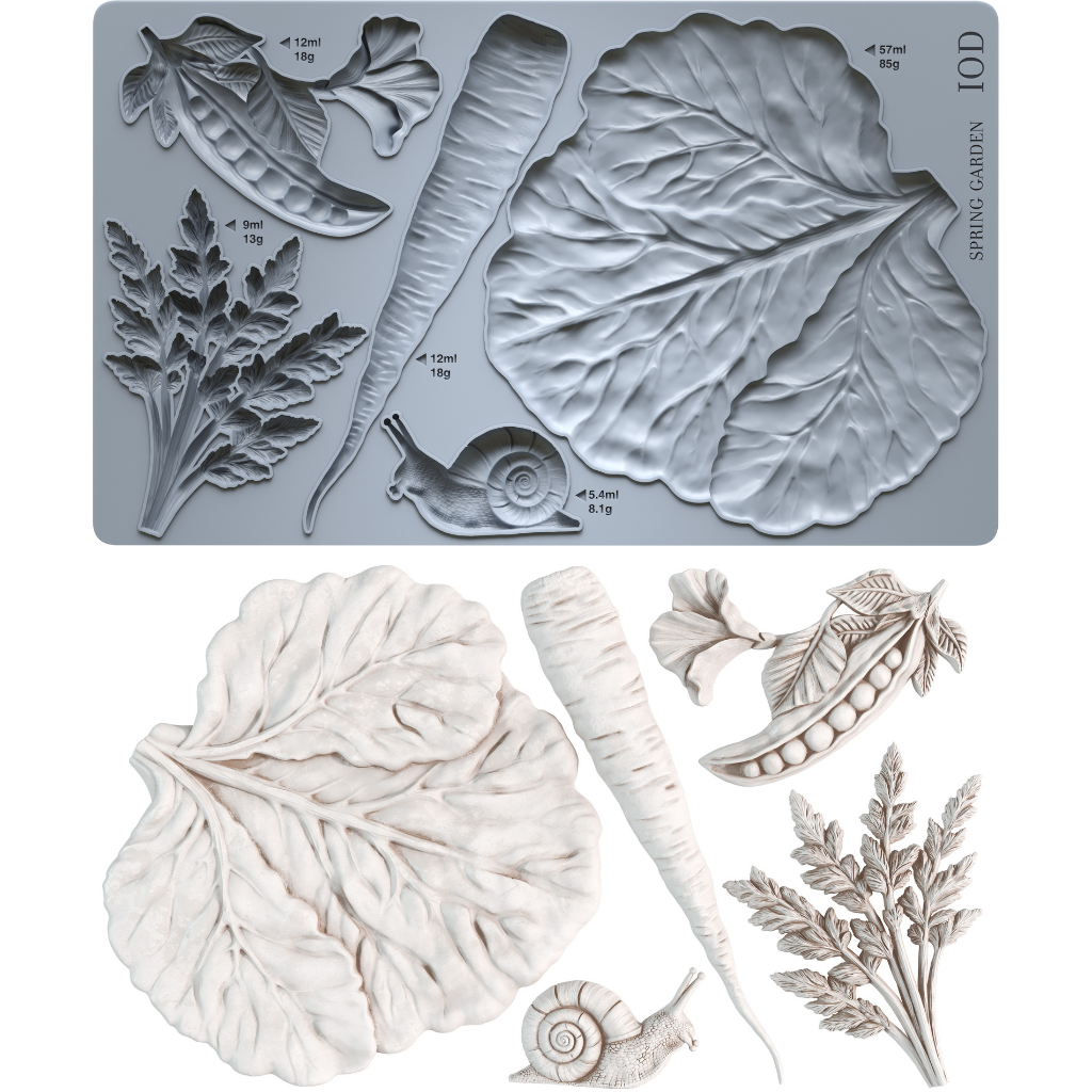 Spring Garden 6x10 IOD Mould™ - Iron Orchid Designs