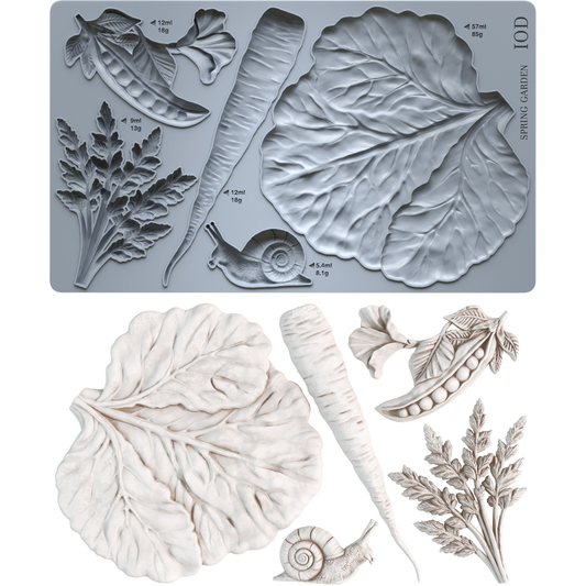 Spring Garden 6x10 IOD Mould™ - Iron Orchid Designs