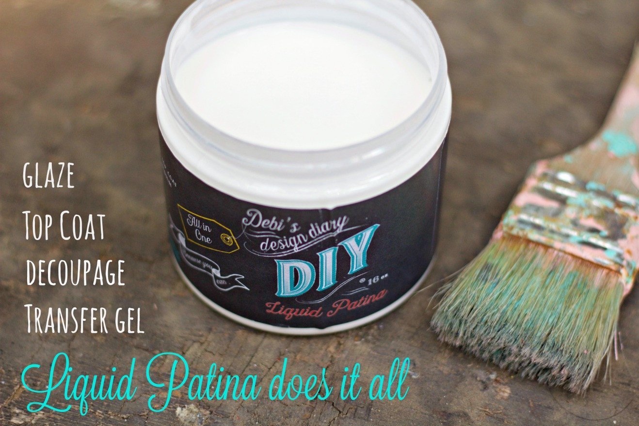DIY Crystal Clear Chandelier Liquid Patina by Debi's Design Diary - Rubbish Restyled
