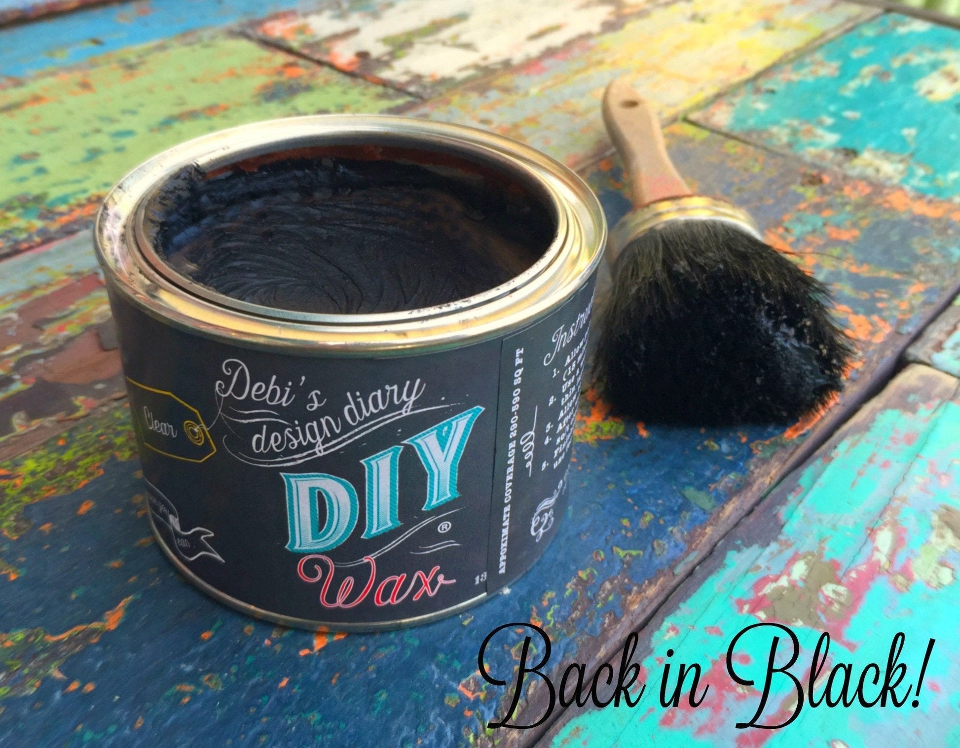 DIY Wax Black by Debi's Design Diary - Rubbish Restyled